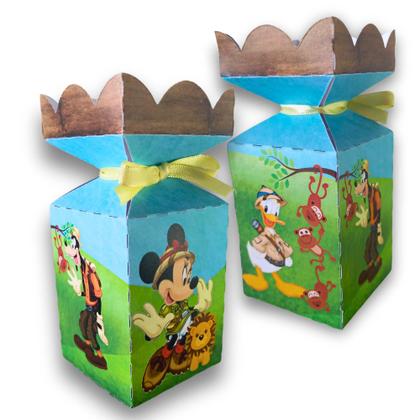 Imagem de Kit 50 Lembrancinhas Decorativas Personalizadas Mickey Safari Para Aniversário e Festas