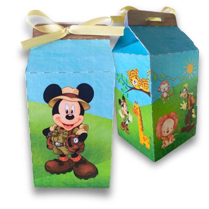 Imagem de Kit 50 Lembrancinhas Decorativas Personalizadas Mickey Safari Para Aniversário e Festas