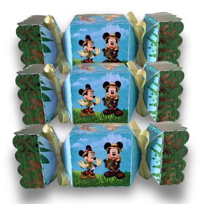 Imagem de Kit 50 Lembrancinhas Decorativas Personalizadas Mickey Safari Para Aniversário e Festas