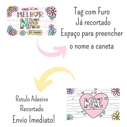 Imagem de Kit 50 Mini Hidratantes Dia Das Mães Lembrancinhas Mimo