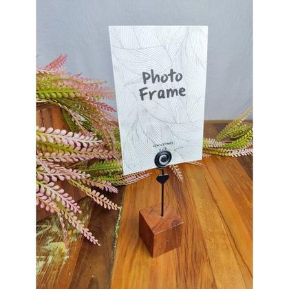 Imagem de Kit 50 Mini Porta-Retrato Lembrancinha Madeira Plástico 15cm