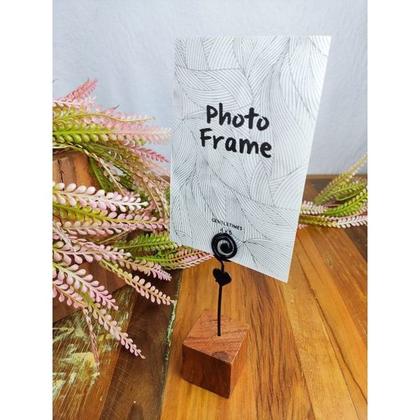 Imagem de Kit 50 Mini Porta-Retrato Lembrancinha Madeira Plástico 15cm