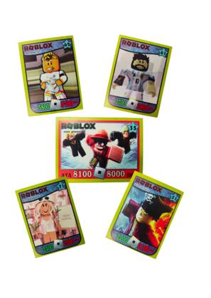 Imagem de Kit 50 Pacotes com 4 Figurinhas Jogo Roblox  BloxFruits