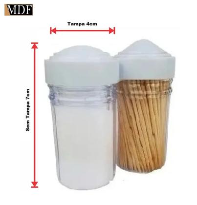 Imagem de Kit 50 Paliteiro e Saleiro de Plástico para Bar Restaurante Cozinha