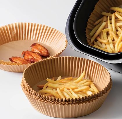 Imagem de Kit 50 Papel Forro forma Descartável Air Fryer Antiaderente