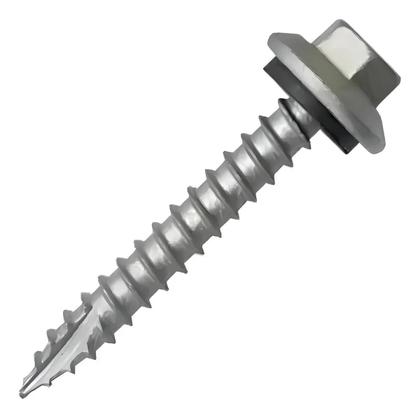 Imagem de Kit 50 parafusos sextavado aço 5,5mmx50mm ponta ogivada