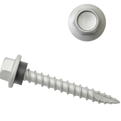 Imagem de Kit 50 parafusos sextavado aço 5,5mmx50mm ponta ogivada