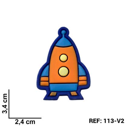Imagem de Kit 50 Peças aplique Emborrachado Espaçonave