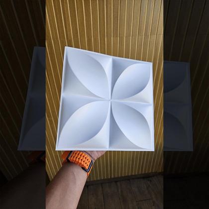 Imagem de Kit 50 Placa Decorativa Pétala 3d Pvc 25x25cm