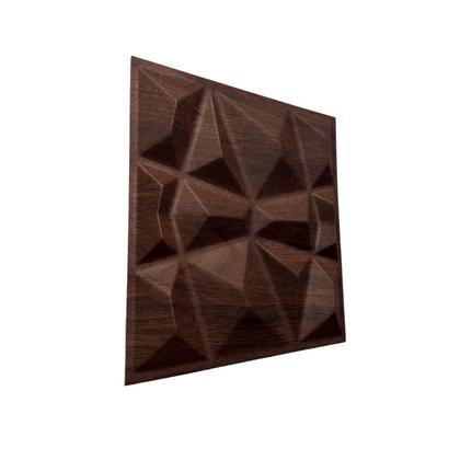 Imagem de Kit 50 Placas 25x25cm 3D Decorativa Diamante Revestimento Estilo Madeira Plástico PVC Auto Relevo