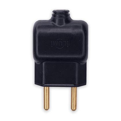 Kit 50 Plug Macho 10A 2P Pino Prensa Cabo gigante bipolar 250V Ilumi Imagem de Kit 50 Plug Macho 10A 2P Pino Prensa Cabo gigante bipolar 250V Ilumi