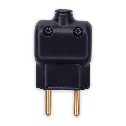 Kit 50 Plug Macho 10A 2P Pino Prensa Cabo gigante bipolar 250V Ilumi Imagem de Kit 50 Plug Macho 10A 2P Pino Prensa Cabo gigante bipolar 250V Ilumi
