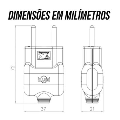 Kit 50 Plug Macho 10A 2P Pino Prensa Cabo gigante bipolar 250V Ilumi Imagem de Kit 50 Plug Macho 10A 2P Pino Prensa Cabo gigante bipolar 250V Ilumi