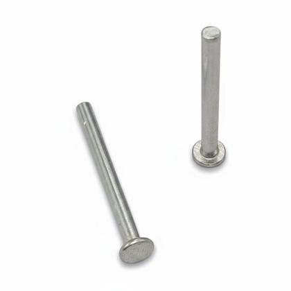 Imagem de Kit 50 rebites maciços em aluminio m3 30mm cabeça chata
