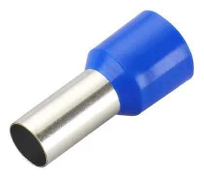 Imagem de Kit 50 Terminal Pré-Isolado Tubular Simples 16mm² Cor Azul