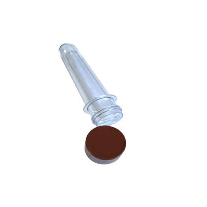Imagem de Kit 50 un Tubete Acrílico com tampa Marrom 12cm para Festas