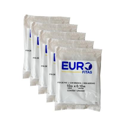 Imagem de Kit 50 Unidades Fita de Pvc para Instalação de Ar Condicionado 10mx0,10m - Branca