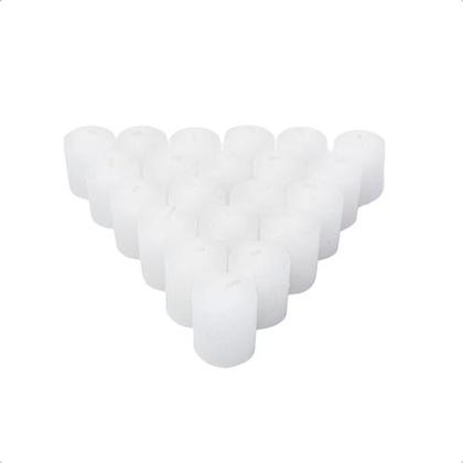 Imagem de Kit 50 Velas Rechaud Branco 2cm Decoração Luminária