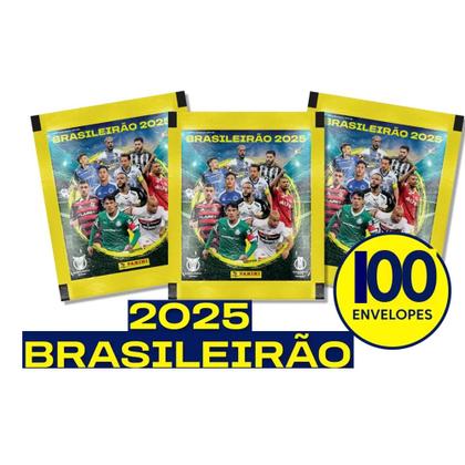 Imagem de Kit 500 Figurinhas Brasileirão 2025 Panini Em 100 Envelopes