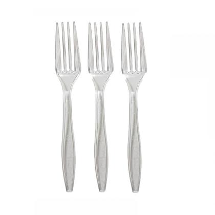 Imagem de Kit 500 Garfo Refeição Master Cristal 17,5cm
