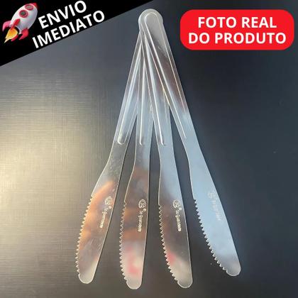 Imagem de Kit 54 Talheres Inox Premium Garfo Faca E Colher Talher Para Refeição Lanchonete Restaurante Buffet