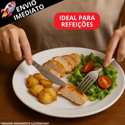 Imagem de Kit 54 Talheres Inox Premium Garfo Faca E Colher Talher Para Refeição Lanchonete Restaurante Buffet