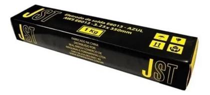 Imagem de Kit 5kg Eletrodo Solda Rutílico E6013 3,25mm JST Azul para Serralheria