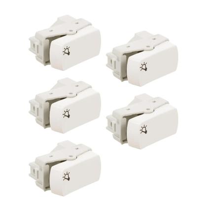 Imagem de Kit 5x Pulsador Minuteria S3B72560 Branco Miluz Schneider