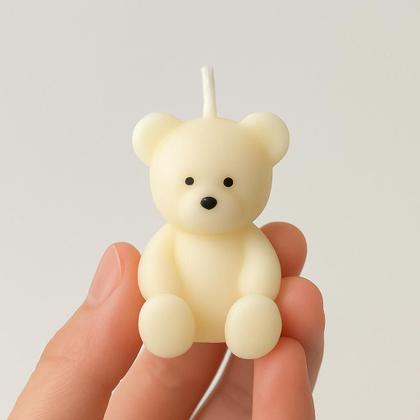 Imagem de Kit 5x Vela de Ursinho Aromatica Premium sem Parafina Perfumada Presentes Lembrancinhas