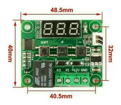 Imagem de Kit 5xTermostato Digital W1209 + 5x Fonte 12V 2500mA