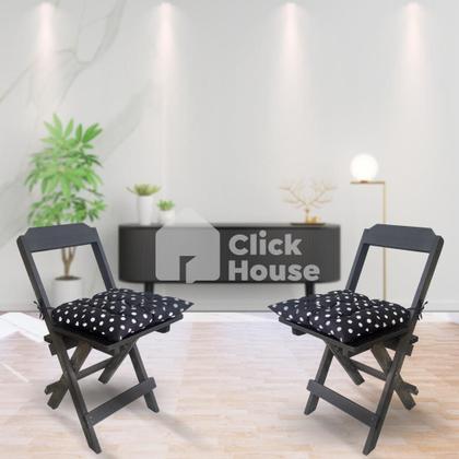 Imagem de Kit 6 Almofadas Assentos Futon Para Cadeira 35x35cm Cores Variadas