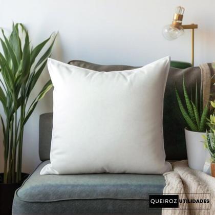 Imagem de Kit: 6 Almofadas de enchimento - refil 40x40cm 100% fibra - antialérgico