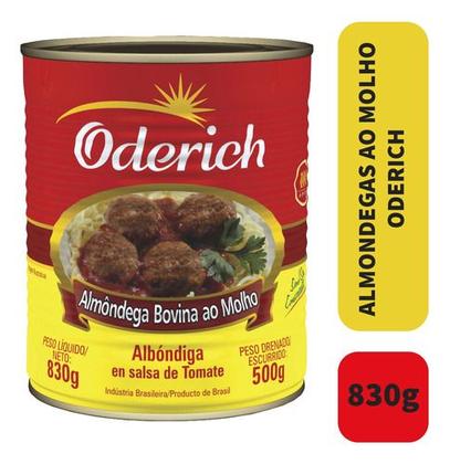 Imagem de Kit 6 Almondega Ao Molho Oderich Lata 830g