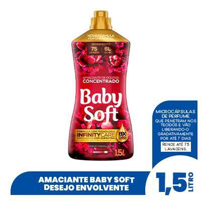 Imagem de Kit 6 Amaciantes Concentrados Baby Soft Desejo Envolvente 1,5l