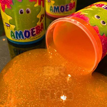 Imagem de Kit 6 Amoeba Com Glitter Massinha Geléia De Brincar Slime
