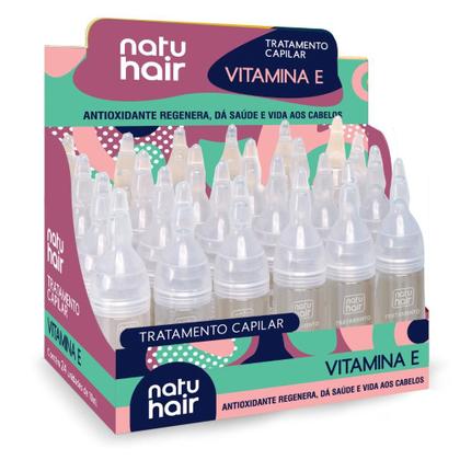 Imagem de Kit 6 Ampolas de Tratamento Capilar Natuhair 10 ml Vitamina E