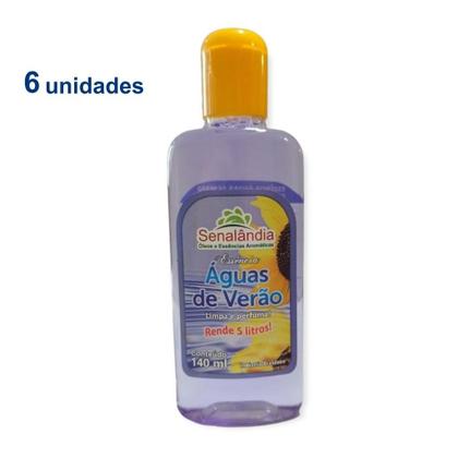 Imagem de Kit 6 Aromatizador Limpeza Concentrado Desinfetante Essência Ambiente 140ml da Senalândia - Envio Já