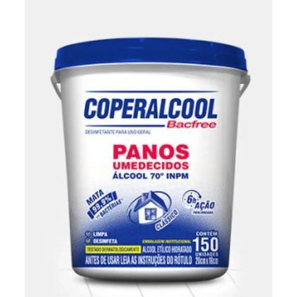 Imagem de Kit 6 Baldes 900 Panos Umedecido Coperalcool Álcool 70 INPM