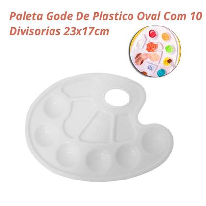 Imagem de Kit 6 Bandejas Paleta Godê Para Pinturas Tinta Aquarela Escolar Artesanato