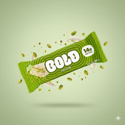 Imagem de Kit 6 Barra De Proteina Pistache 14G Proteina Zero 40G Bold