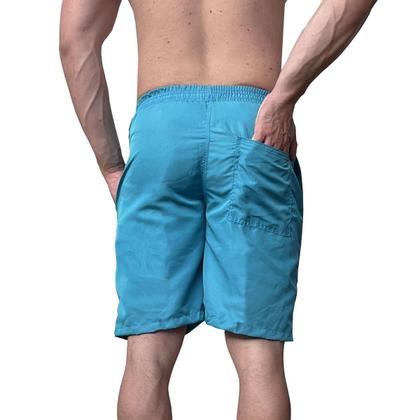 Imagem de Kit 6 Bermudas Masculinas Tactel Lisa Academia Caminhada Praia