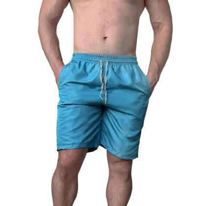 Imagem de Kit 6 Bermudas Masculinas Tactel Lisa Academia Caminhada Praia