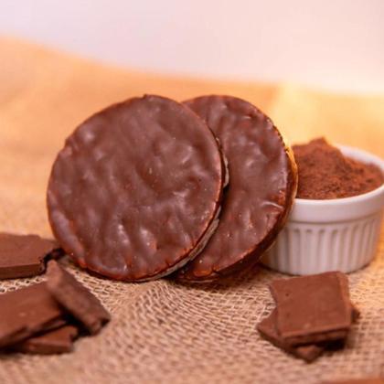 Imagem de Kit 6 biscoito de arroz c cobertura de chocolate integral 22g
