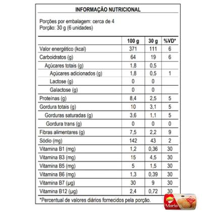 Imagem de Kit 6 biscoito doce diet zero lactose maria 110g lowçucar