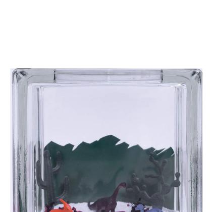 Imagem de Kit 6 Bloco de Vidro Incolor C/ Furo 19x19x8 Tradestar