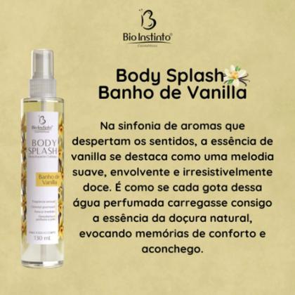 Imagem de Kit 6 Body Splash Banho de Vanilla 130Ml - Bio Instinto