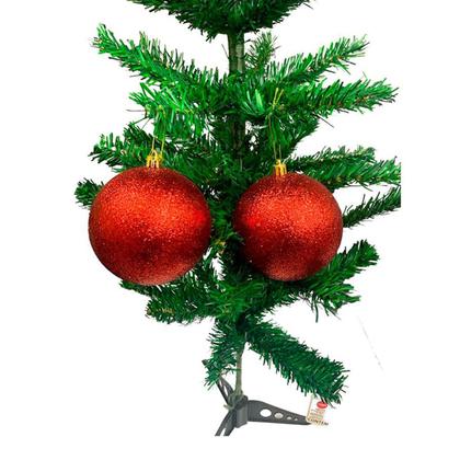 Imagem de Kit 6 Bola Decorada Print Mix 10Cm C/6Pcs Vermelha Magizi