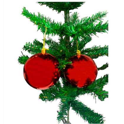 Imagem de Kit 6 Bola Decorada Print Mix 10Cm C/6Pcs Vermelha Magizi