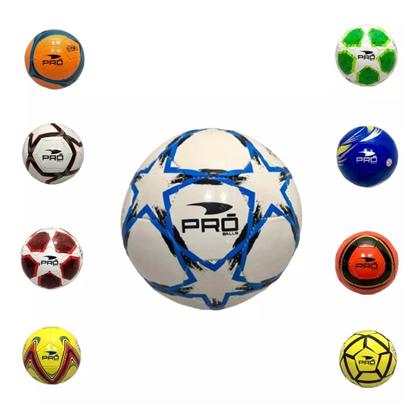 Imagem de Kit 6 Bolas de Futebol F5 Pró Balls Cores Sortidas PVC