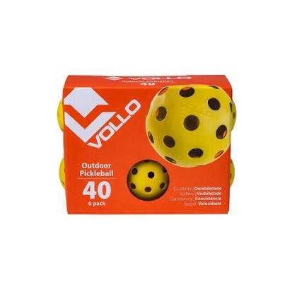Imagem de Kit 6 Bolas Pickleball 40 Furos Vollo